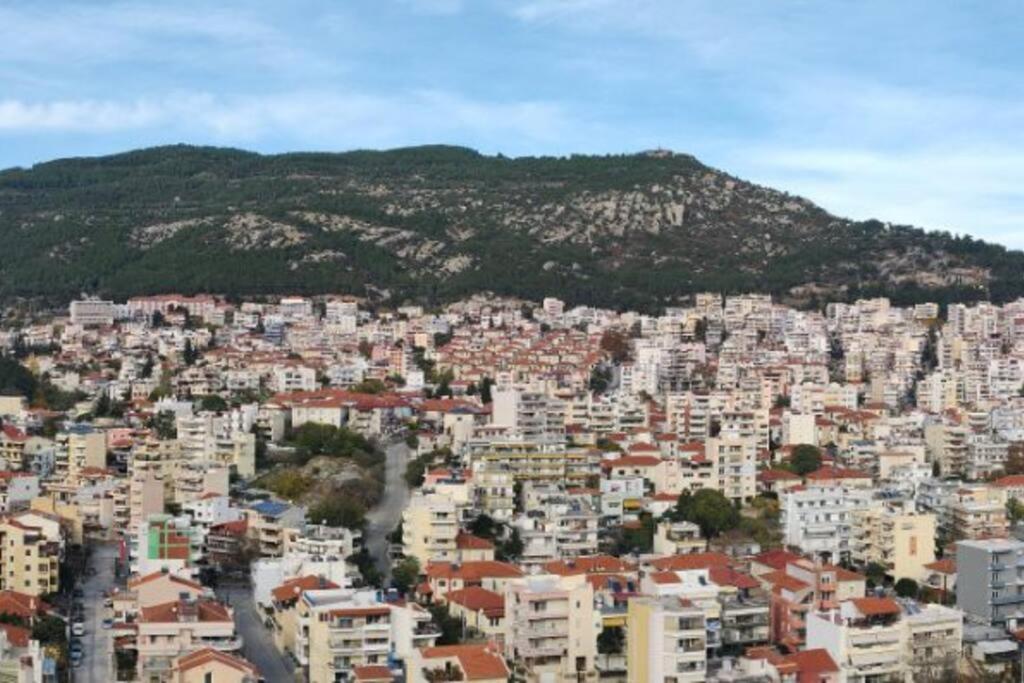 Appartement Finas Penthouse,Private Terrace,Great View,Mins From Sea à Kavala Extérieur photo