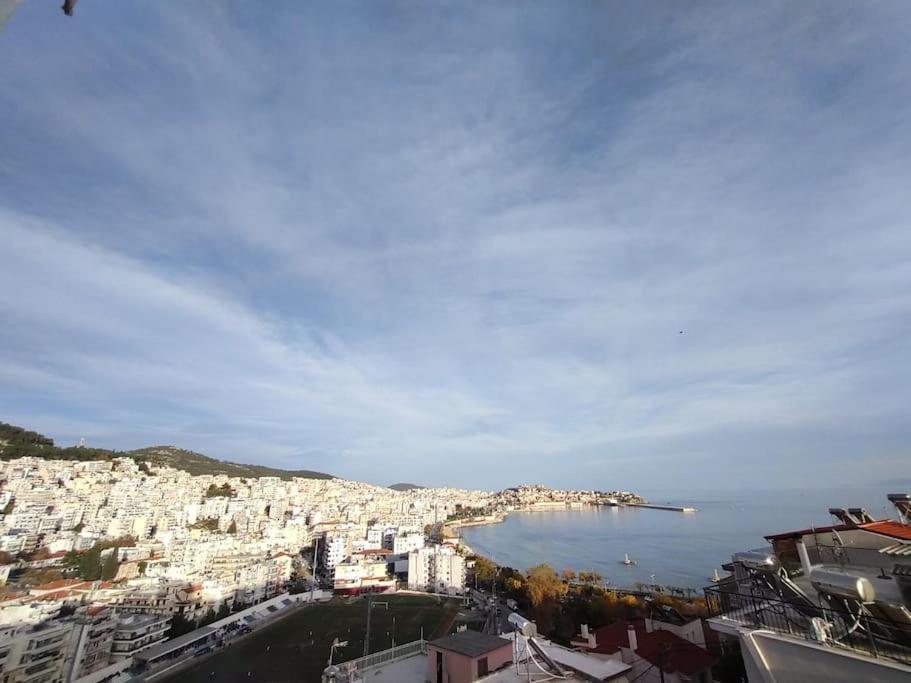 Appartement Finas Penthouse,Private Terrace,Great View,Mins From Sea à Kavala Extérieur photo