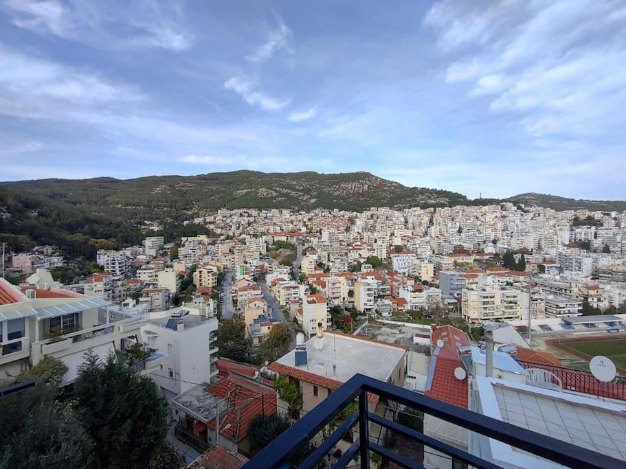 Appartement Finas Penthouse,Private Terrace,Great View,Mins From Sea à Kavala Extérieur photo