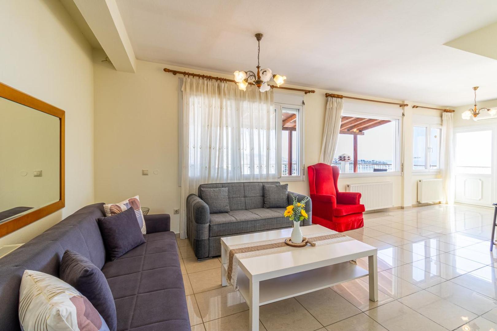 Appartement Finas Penthouse,Private Terrace,Great View,Mins From Sea à Kavala Extérieur photo
