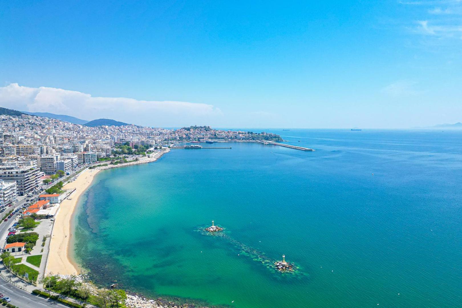 Appartement Finas Penthouse,Private Terrace,Great View,Mins From Sea à Kavala Extérieur photo