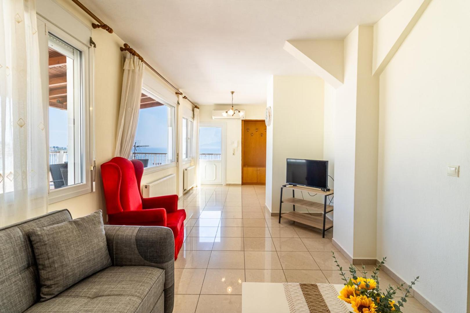 Appartement Finas Penthouse,Private Terrace,Great View,Mins From Sea à Kavala Extérieur photo