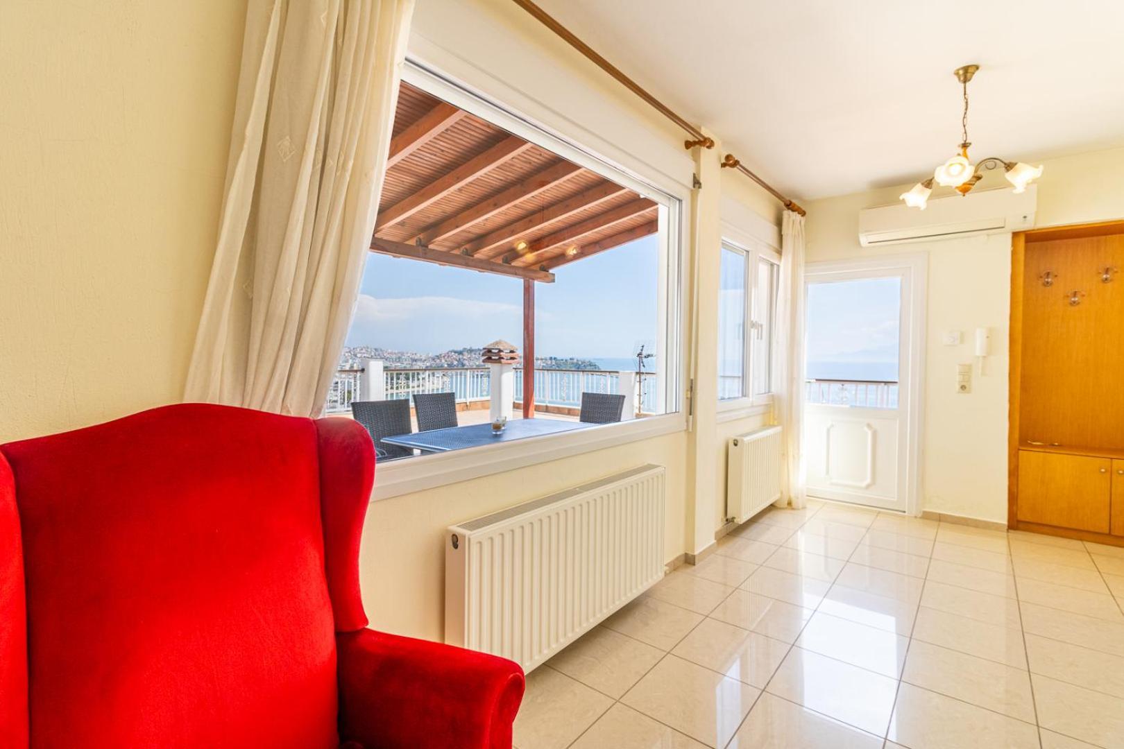Appartement Finas Penthouse,Private Terrace,Great View,Mins From Sea à Kavala Extérieur photo