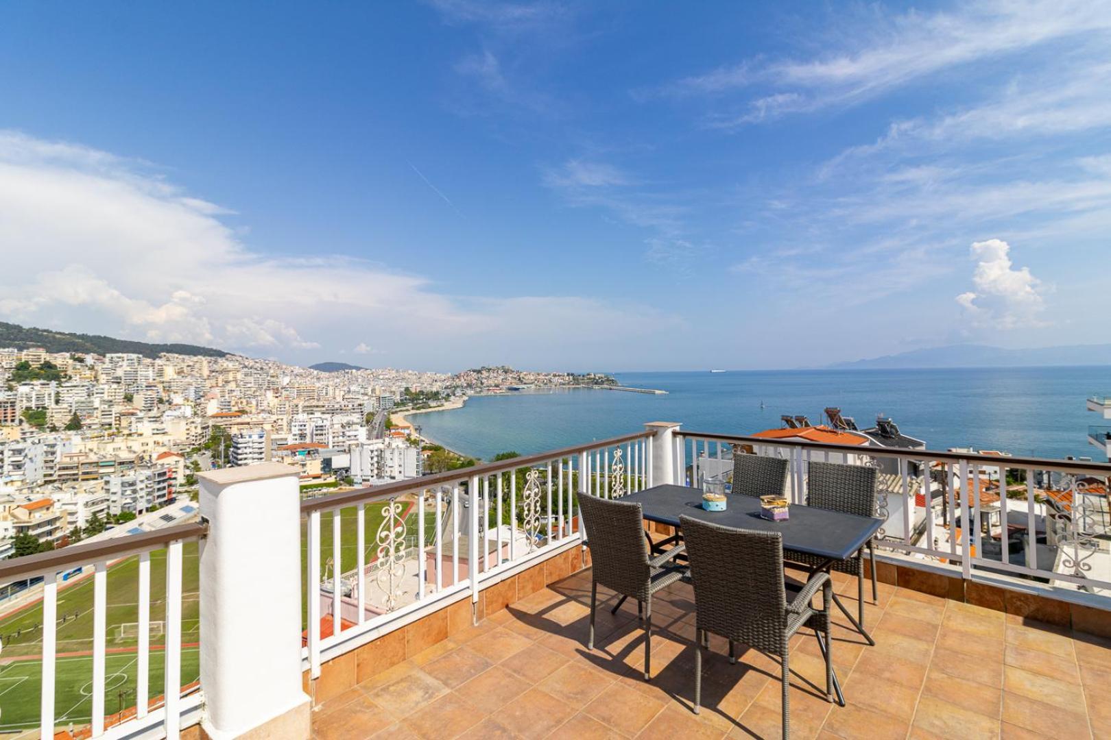 Appartement Finas Penthouse,Private Terrace,Great View,Mins From Sea à Kavala Extérieur photo
